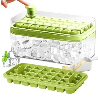 Ice Cube Tray with Lid and Bin