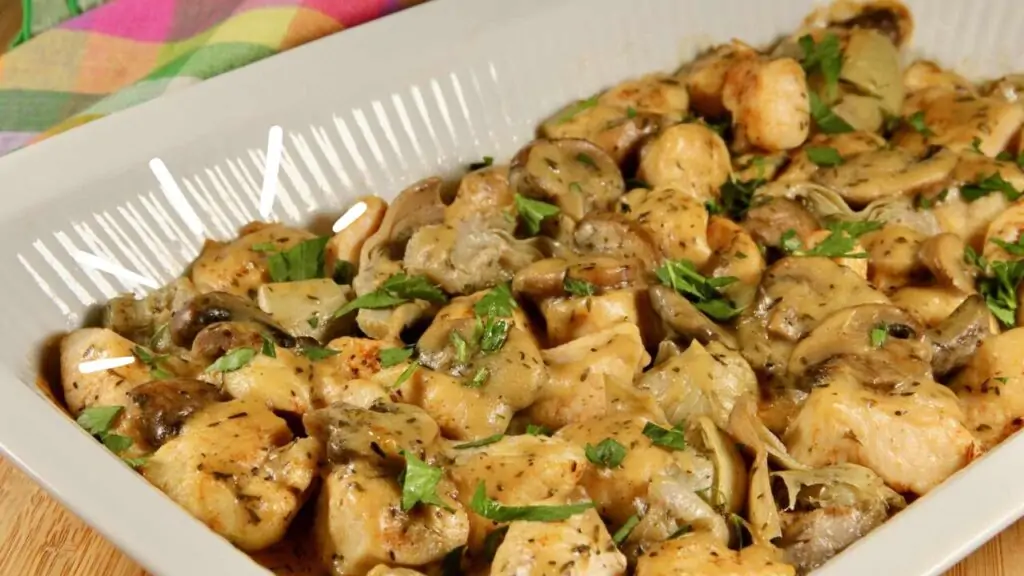Chicken with Artichokes and Mushrooms