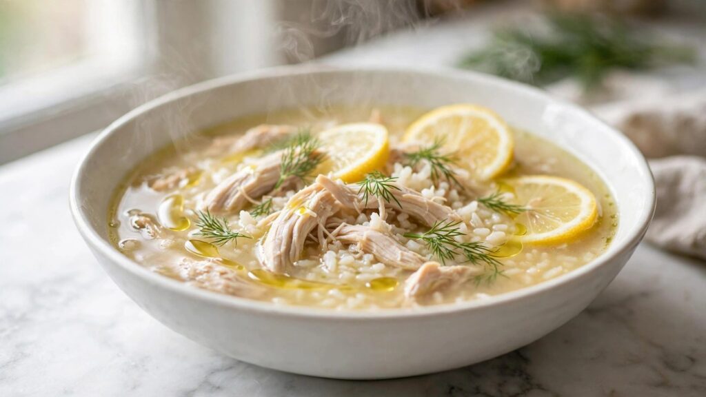 Greek Lemon Chicken Soup (Avgolemono)