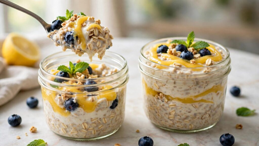Lemon Drizzle Overnight Oats