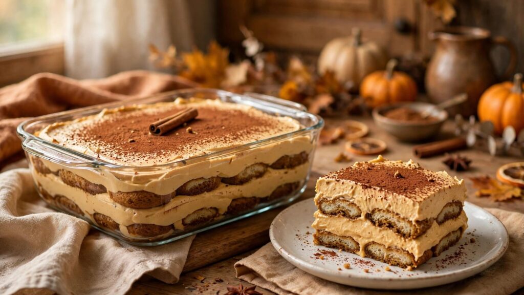 No-Bake Pumpkin Tiramisu